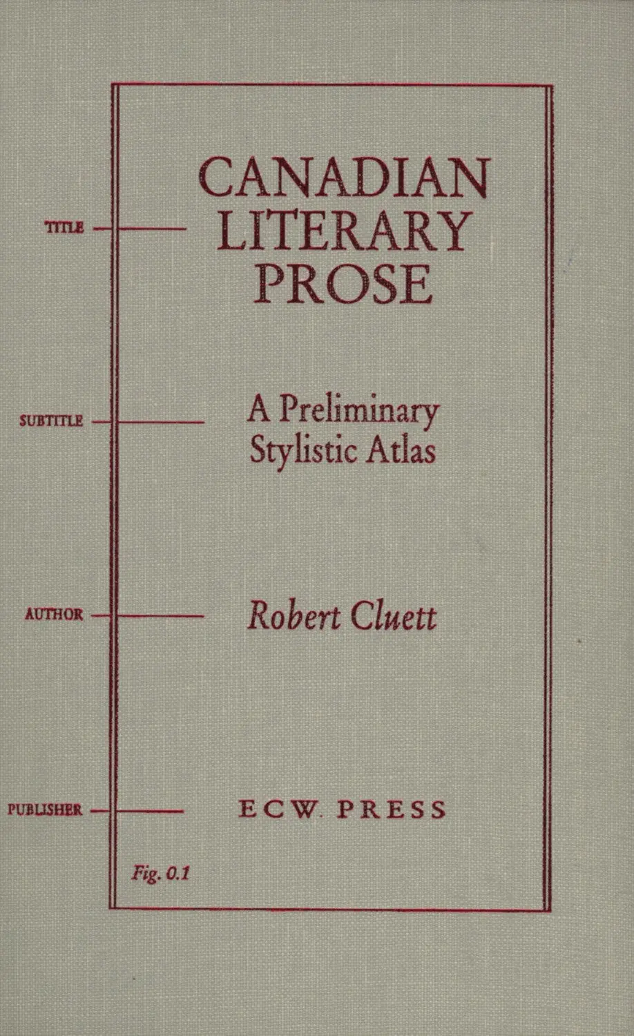 Canadian Literary Prose 1