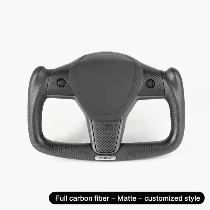 Model 3/Y Full Carbon Fiber Yoke Steering Wheel 1
