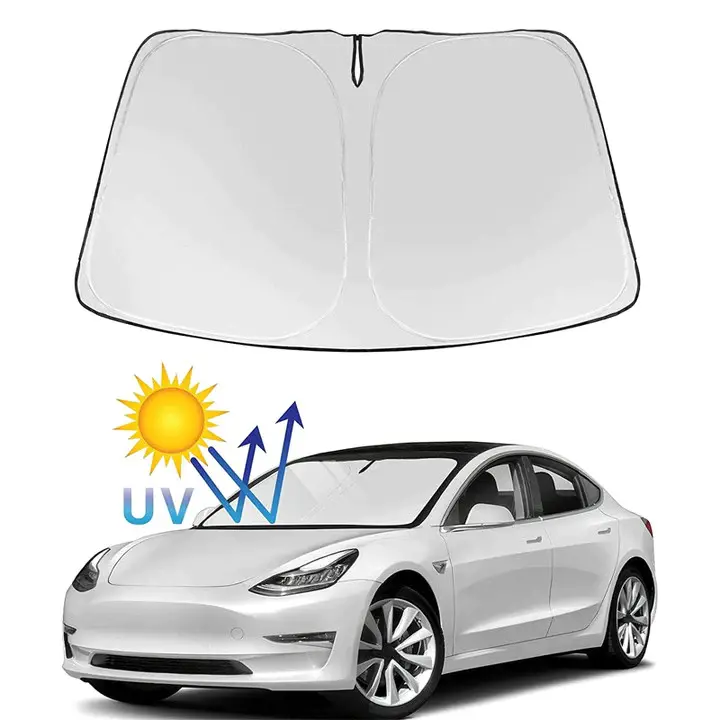 Model 3/Y/S/X Front Windshield Sunshade - Windshield Cover 1