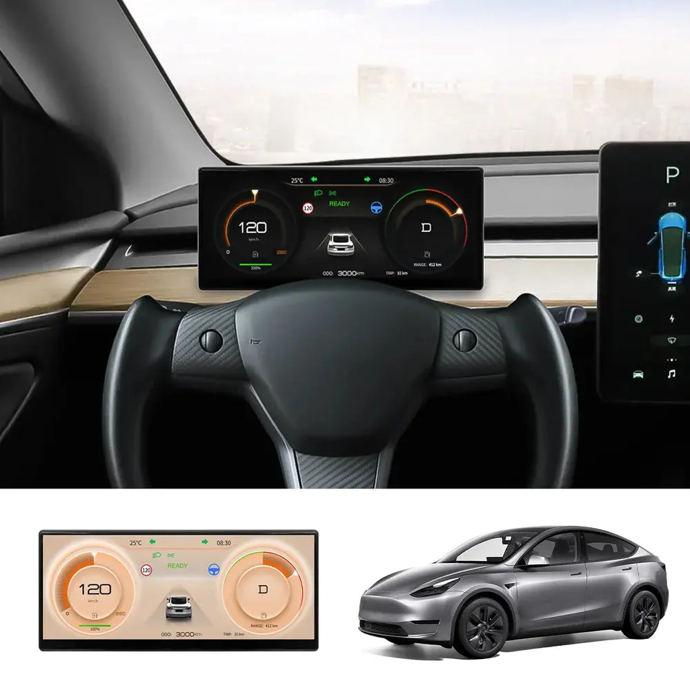 9'' Head Up Display With Wireless Carplay & Android Auto For Tesla Model 3/Y (2021–2024) 1
