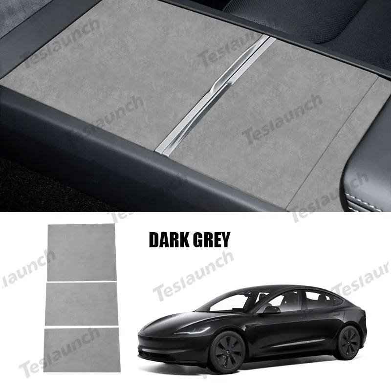 Alcantara Center Console Sticker Cover For 2024+ Model 3 Highland 3