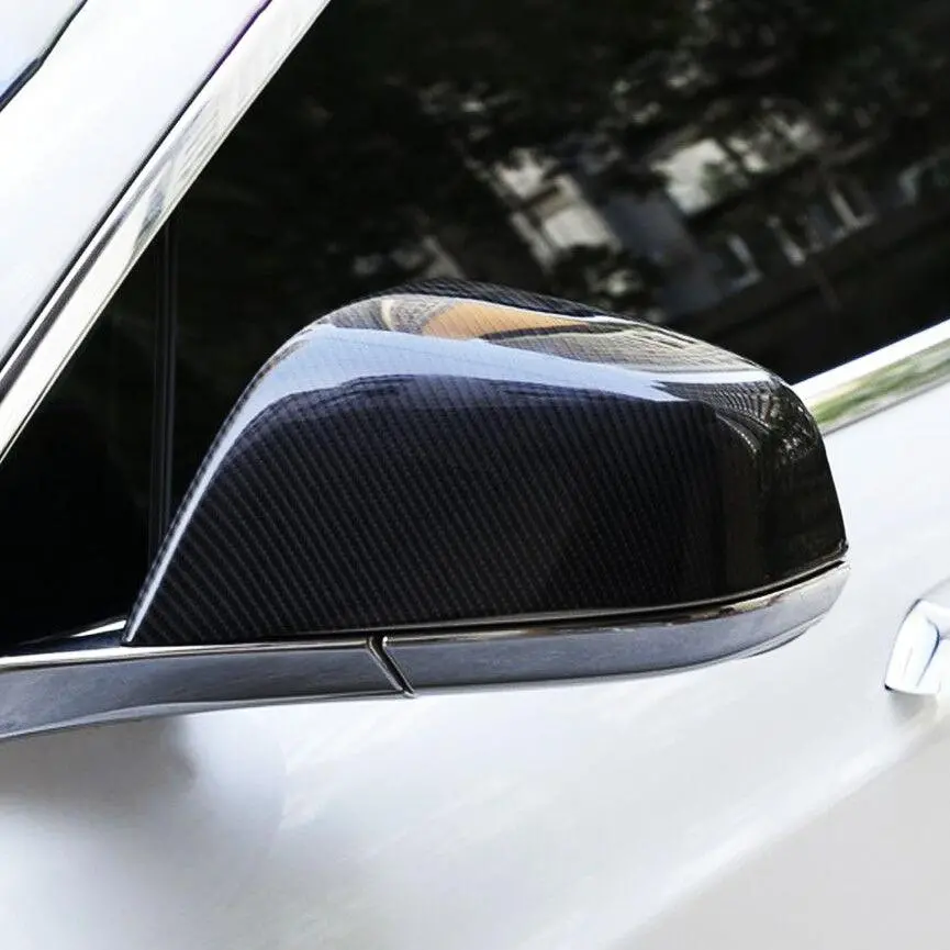 [Real Carbon Fiber] Rear View Mirror Covers For Tesla Model S (1 Pair) (2016-2024) 1