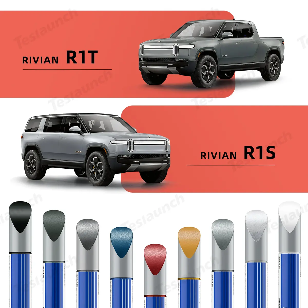 Rivian Metallic Paint Touch Up Pen For Car Body Repair For R1t And R1s 1