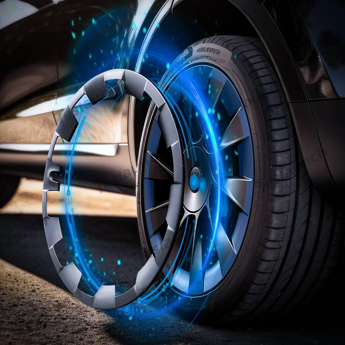 All-In-One Tesla Wheel Rim Protector For Tesla Model Y 20'' Induction Wheel And Model Y 21'' Uberturbine Wheel 1