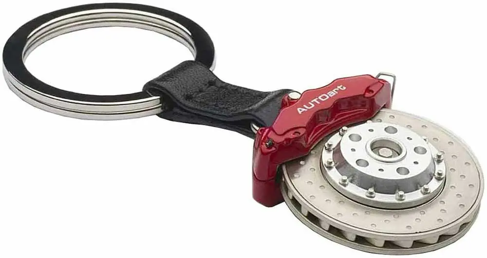 Autoart 6 Pots Caliper Brake Disc Keychain Red 1