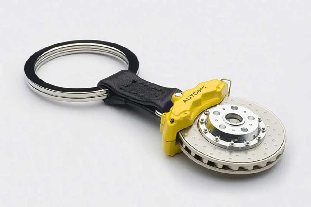 Autoart 6 Pots Caliper Brake Disc Keychain Yellow 1