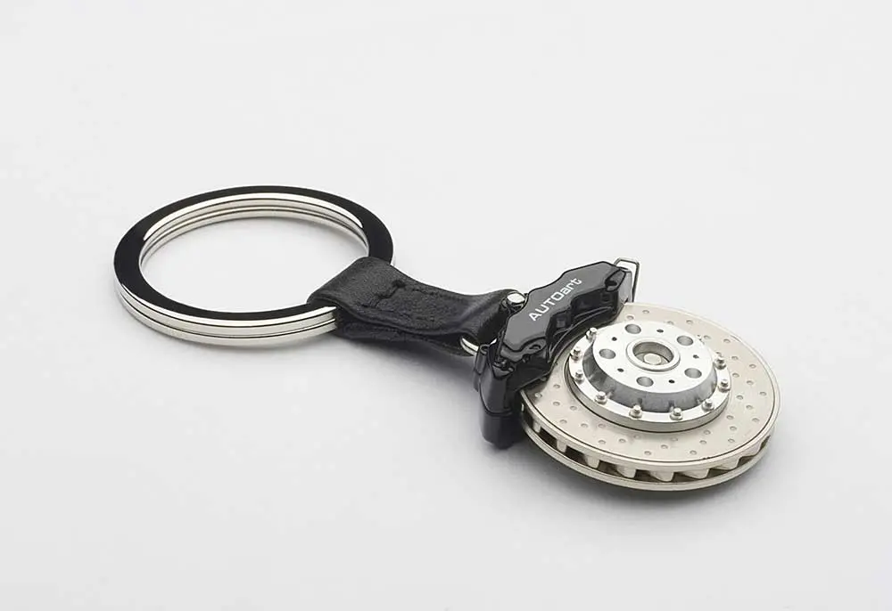 Autoart 6 Pots Caliper Brake Disc Keychain Black 1