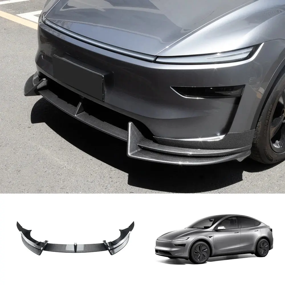Abs Front Bumper Lip Spoiler For Tesla Model Y Juniper 2025+ 1