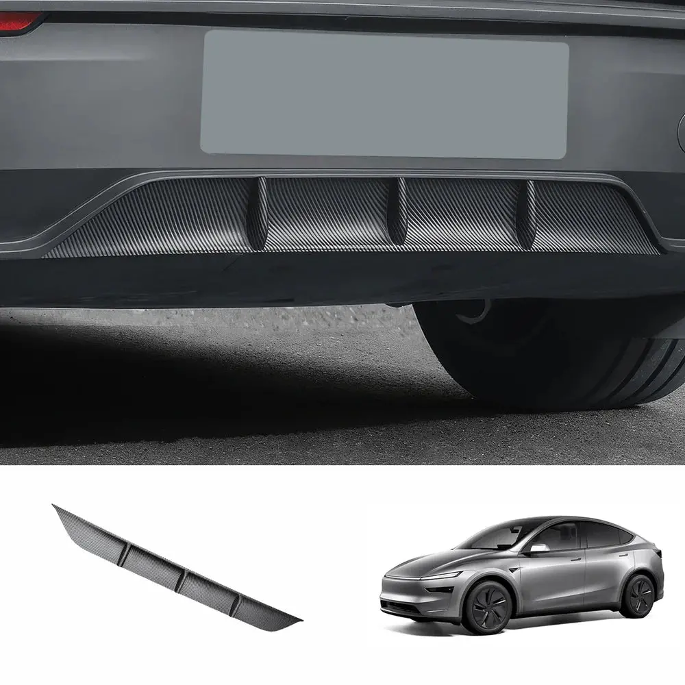 Abs Rear Bumper Lip Spoiler For Tesla Model Y Juniper 2025+ 1