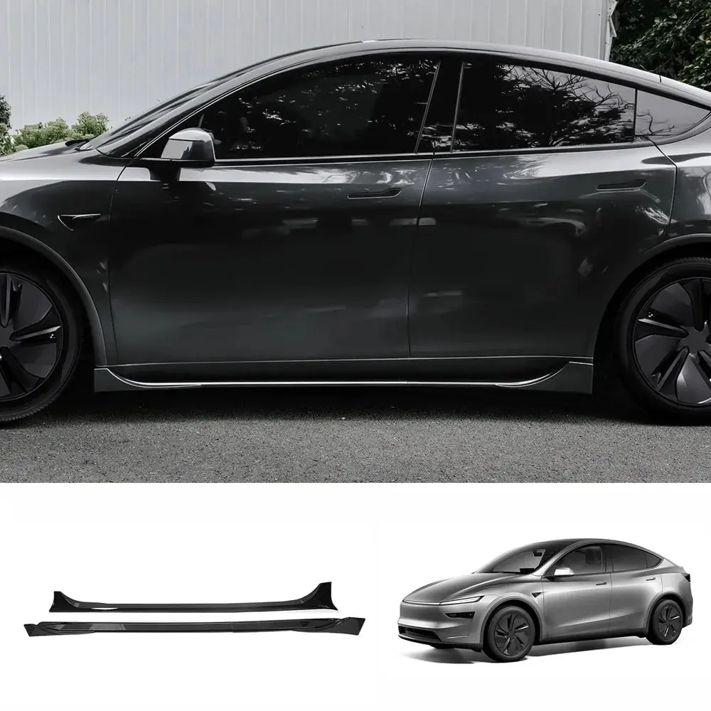 Abs Split-Type Side Skirts For Tesla Model Y Juniper 2025+ 1
