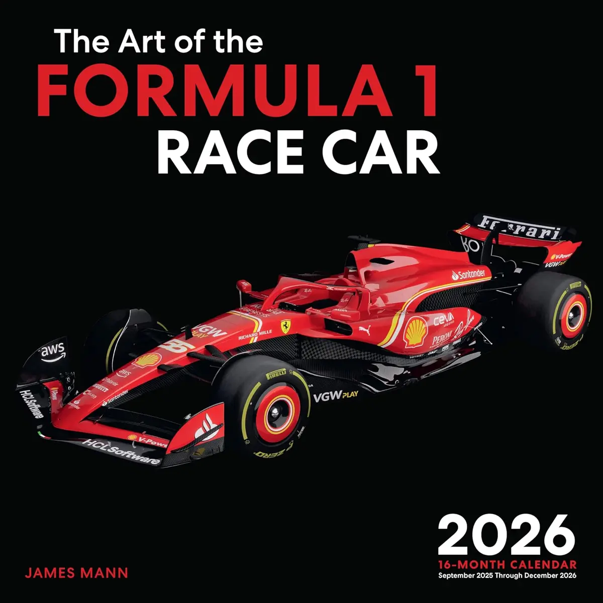2026 Art Of The Formula 1 Racecar Wall Calendar 1