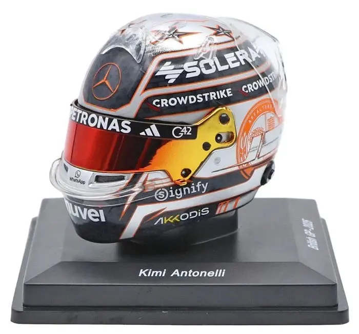 1:5Th Mercedes Amg Petronas F1 Kimi Antonelli British 2025 Mini Helmet 1