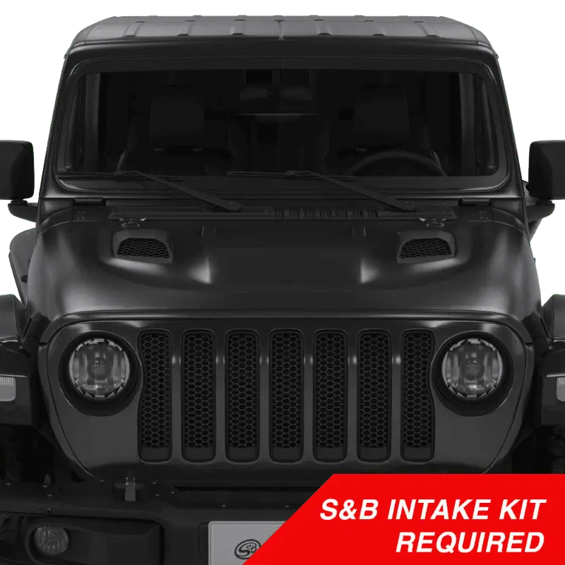 Air Hood Scoops For Jeep Wrangler Rubicon / Gladiator (S&B Intake Required) 1