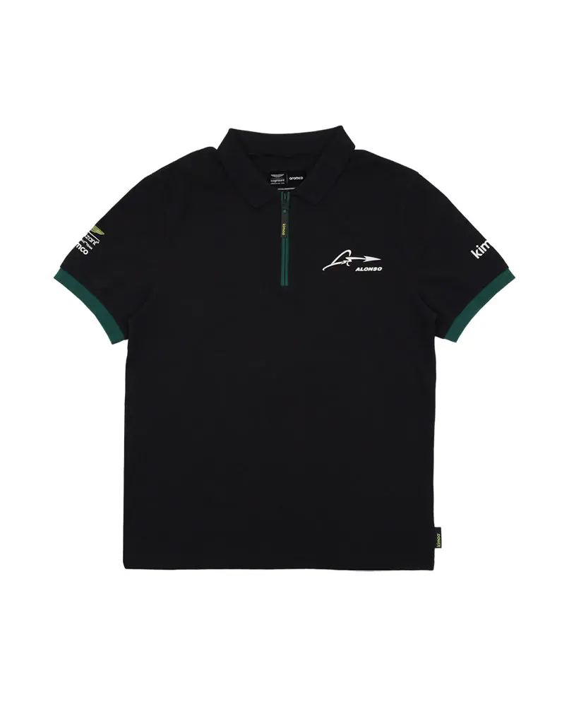 Kimoa Alonso X Amf1 Lifestyle Polo Shirt Black 1