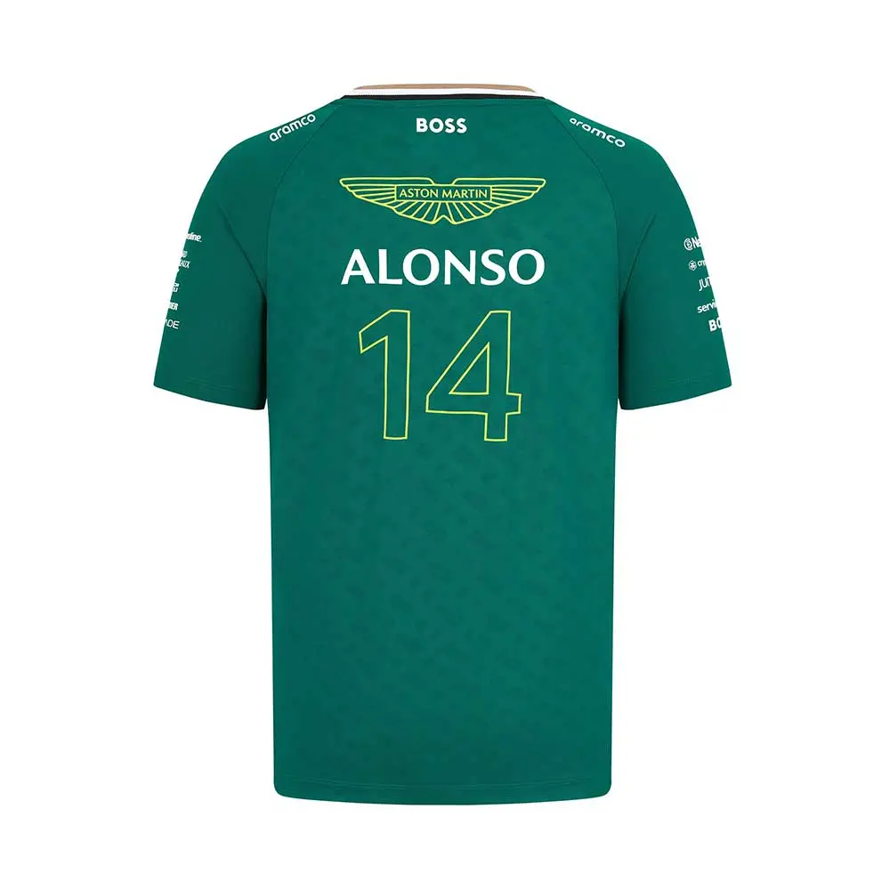 Aston Martin F1 2024 Fernando Alonso Tee Shirt Green 1