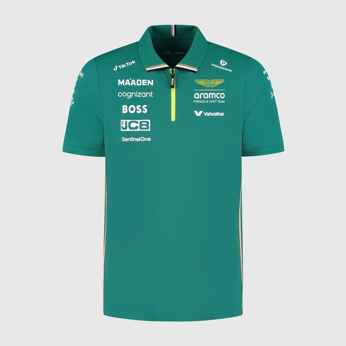 Aston Martin F1 Replica Team Polo Shirt 2025 Green 1