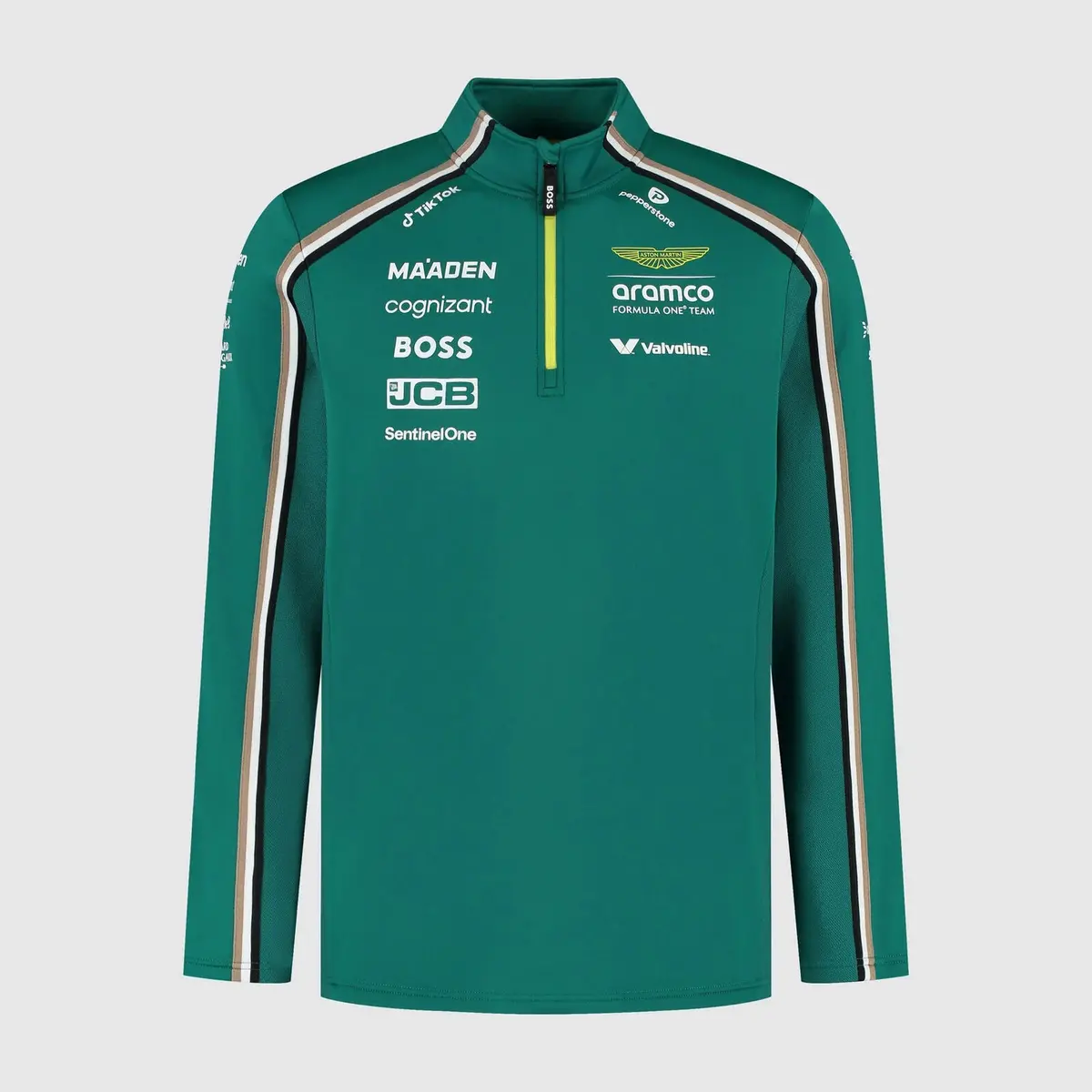 Aston Martin F1 Replica Team 1/4 Zip Sweater 2025 Green 1
