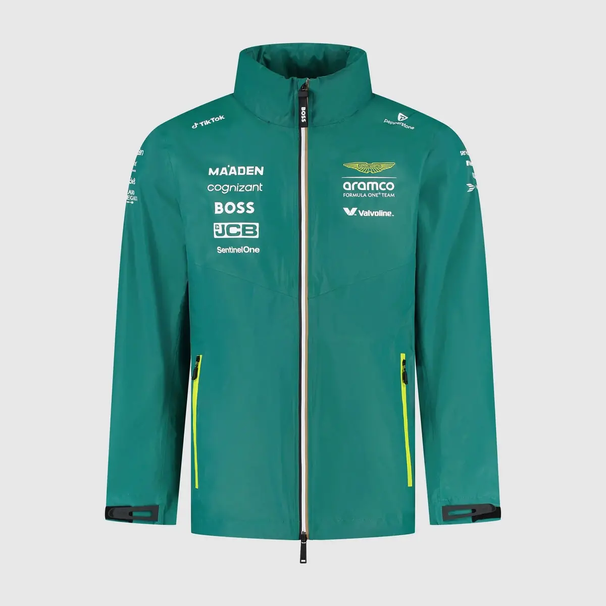 Aston Martin F1 Replica Team Rain Jacket 2025 Green 1