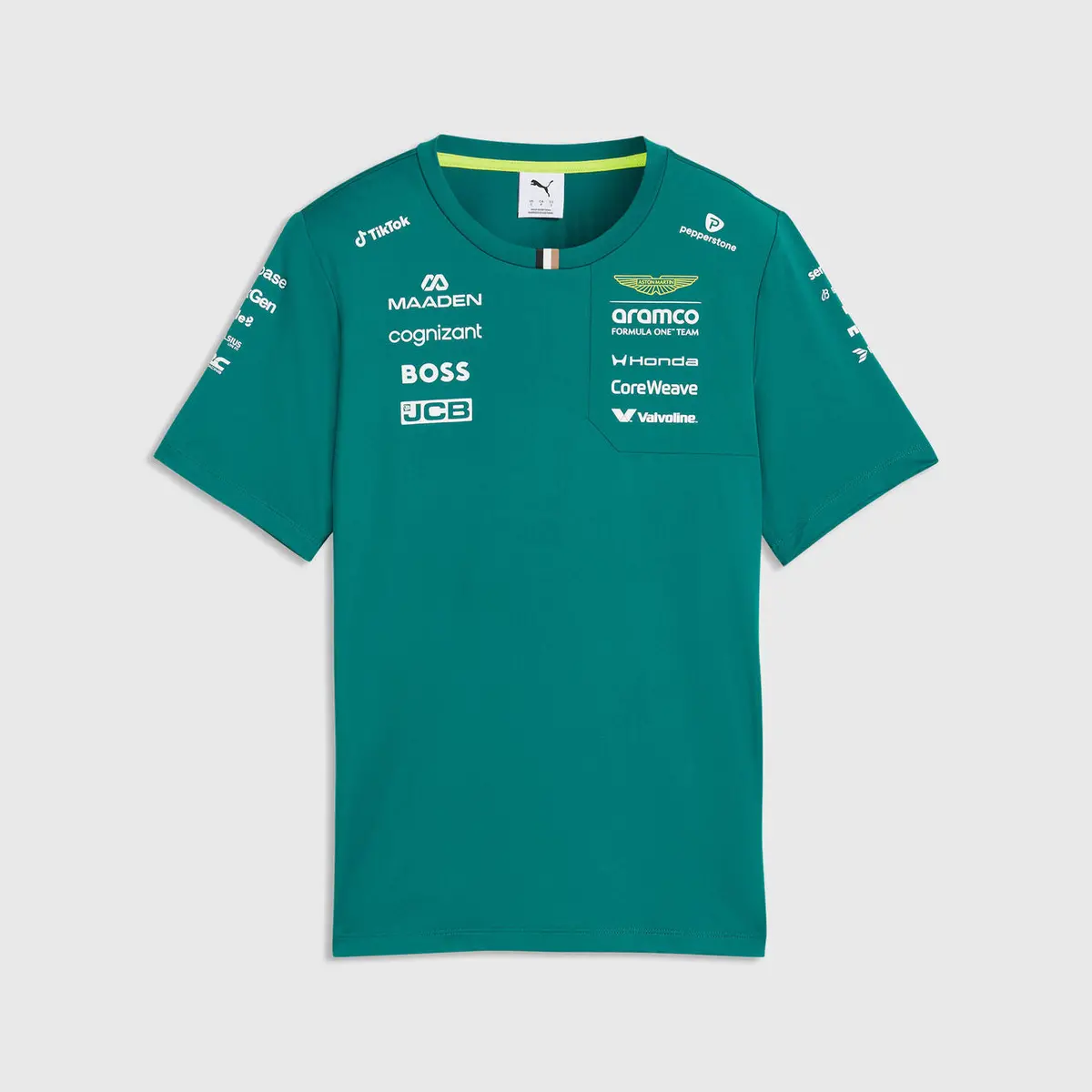 Aston Martin F1 Ladies Team Tee Shirt 2026 Green 1