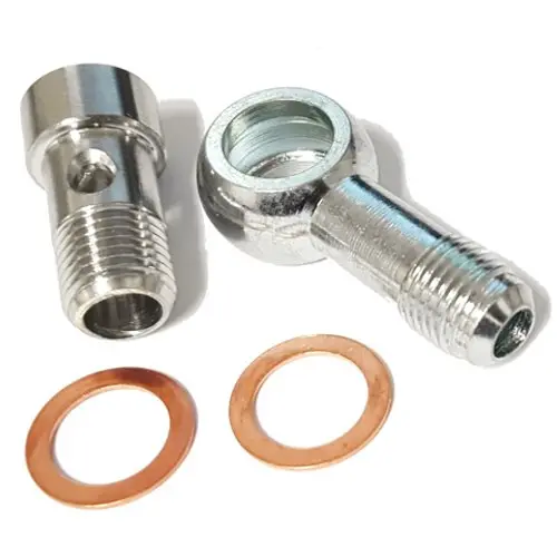 Banjo Kit, 14Mm Long Nose Steel -6An, Compact Allen Head 1