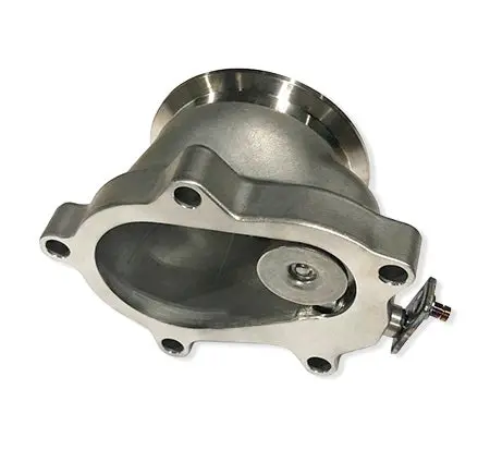 Ultimate Internal Wastegate Valve For T3 5Bolt, High Flow 3" V-Band Style, Rev 2 Stainless Cast Body 1