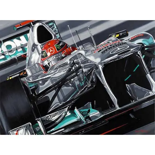 Michael Schumacher Mercedes Gp 2011 Giclee 1
