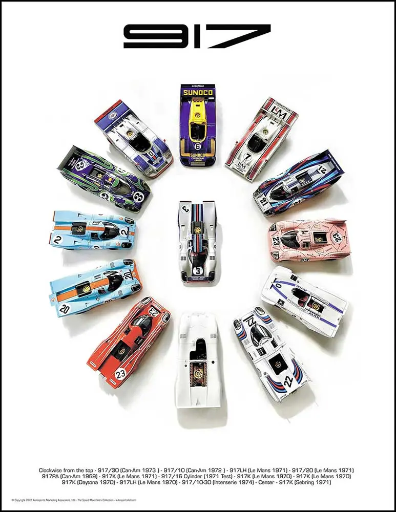 Porsche 917 Circle Poster 1
