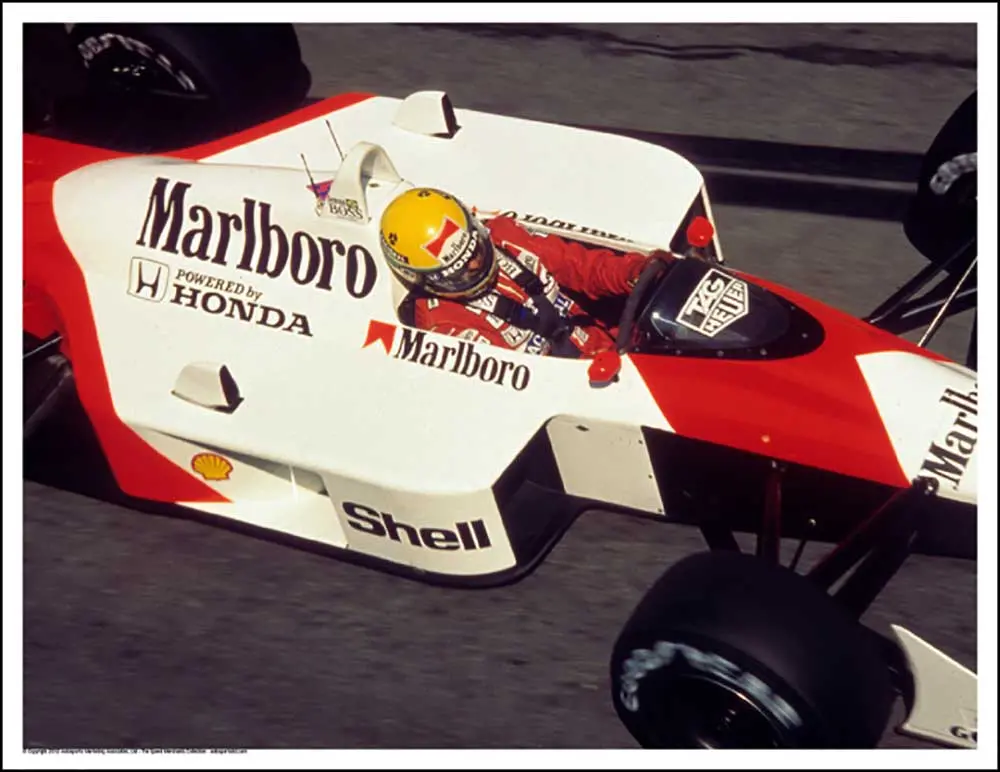 Ayrton Senna Mclaren Honda Monaco 1992 Poster 1