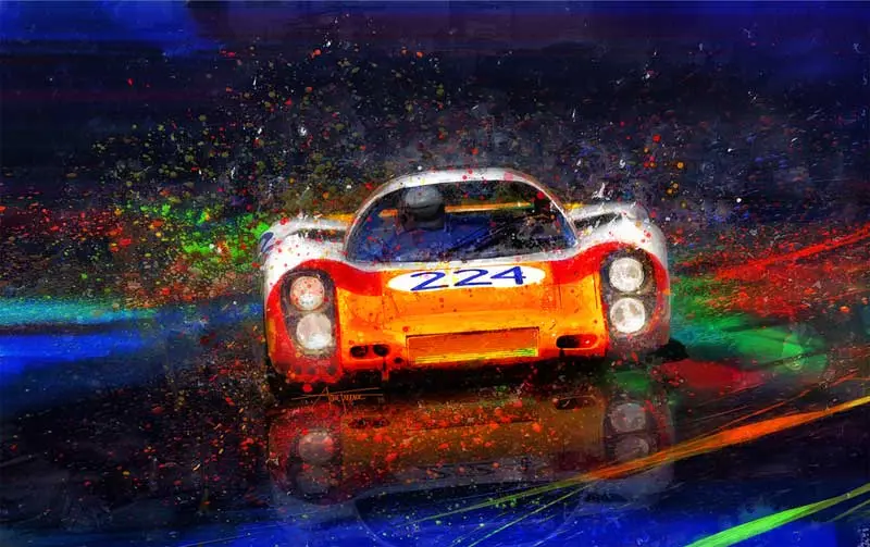 Porsche 907 Vic Elford Targa Floria Canvas Print 1