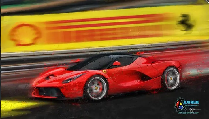 La Ferrari Bad Attitude Canvas Print 1