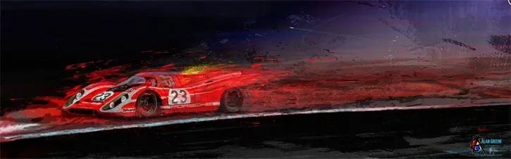 M Mcfly Racing Porsche Canvas Print 1