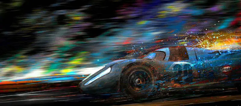 Porsche Steve Mcqueen Half Way Home Le Mans Canvas Print 1