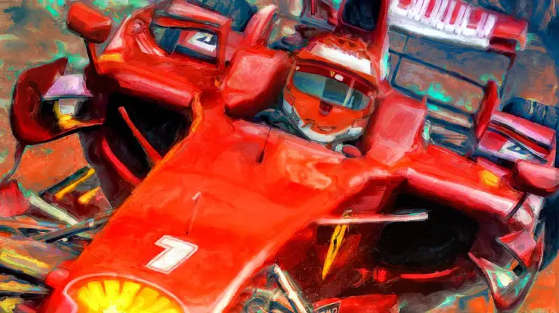 Kimi Raikkonen Ferrari Canvas Print 1