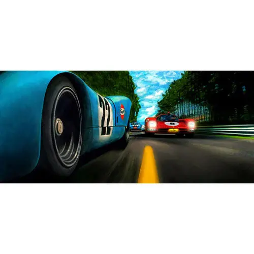 Last Lap 24Hr Le Mans Canvas Print 1