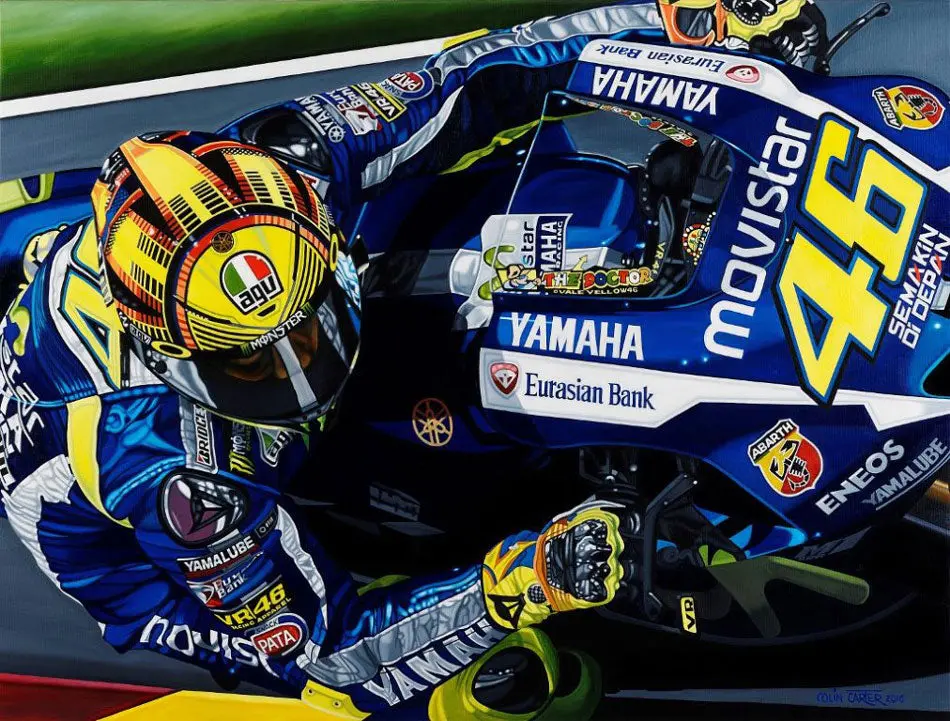 Valentino Rossi Champion Of Our Hearts Giclee 1