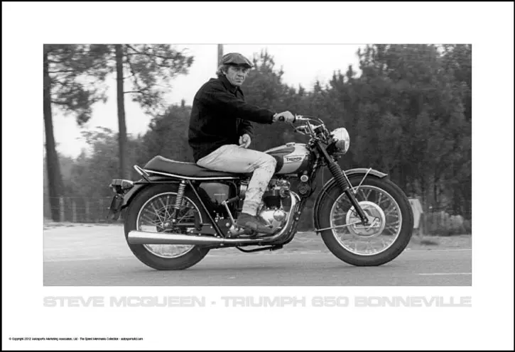 Steve Mcqueen - Triumph 650 Bonneville 1