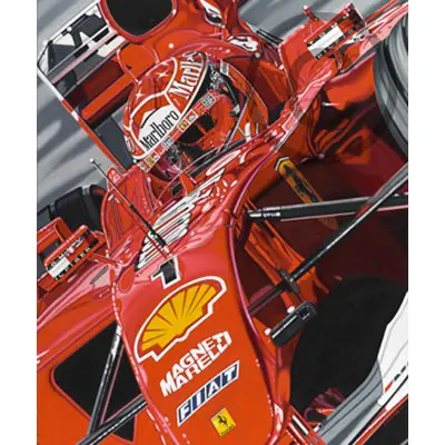 Ferrari Schumacher Ringmaster Lithograph 1