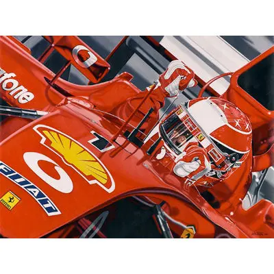 Michael Schumacher Give Me 5 Lithograph 1