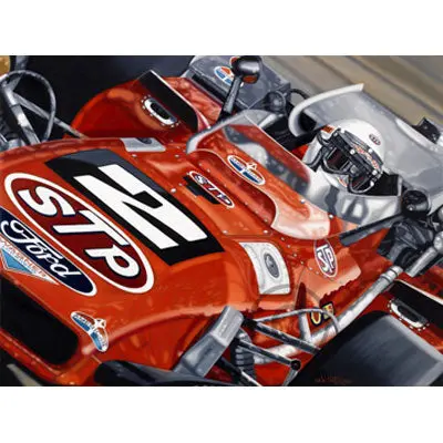 Mario Andretti Indy 500 Signed Lithograph 1