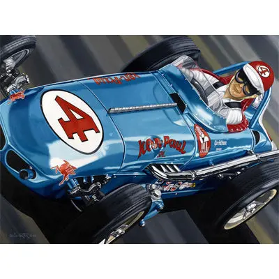 Jim Rathmann Indy Usa Signed Lithograph 1