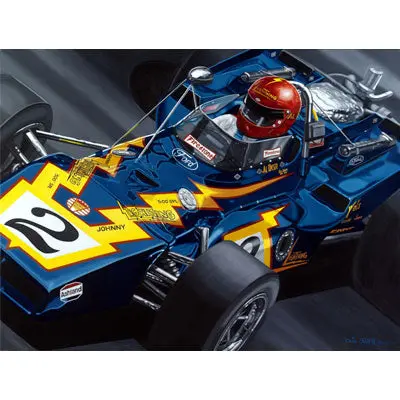 Al Unser, Sr. Indy Usa Signed Lithograph 1