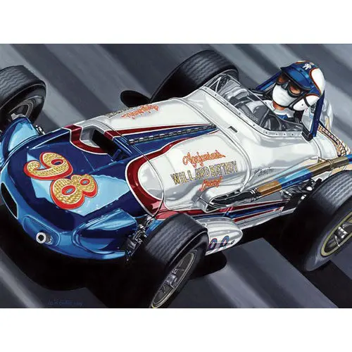 Parnelli Jones Indy Signed Lithograph 1