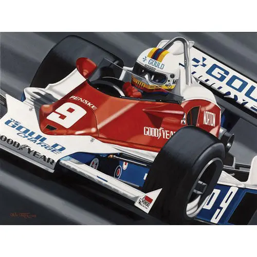 Rick Mears Indy Signed Lithograph 1