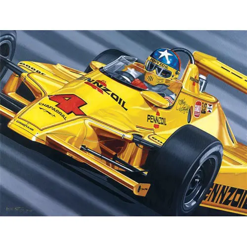 Johnny Rutherford Indy Signed Lithograph 1