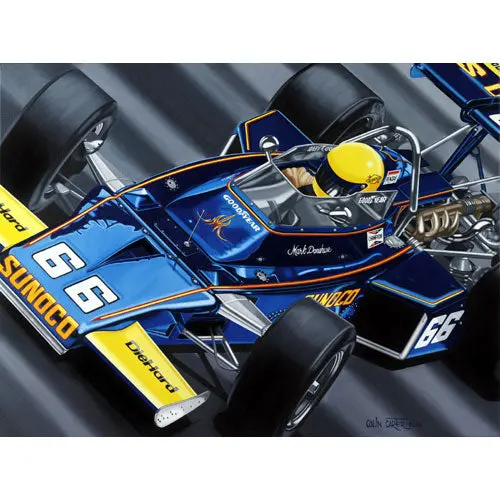 Mark Donohue Penske Sunoco Signed Lithograph 1