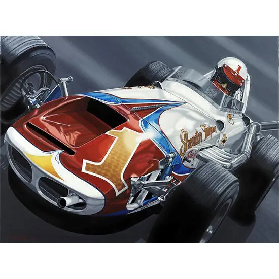 A.J. Foyt Indy 500 Winner 1964 Signed Lithograph 1