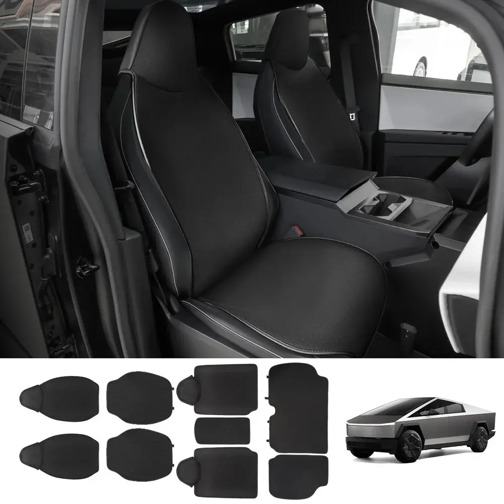 Breathable Mesh Seat Cover Set For Tesla Cybertruck 2024+ 1