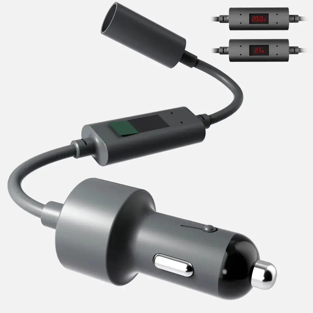 12V To 24V Dc Step Up Converter With 60W Car Cigarette Lighter Adapter For Starlink Mini 1