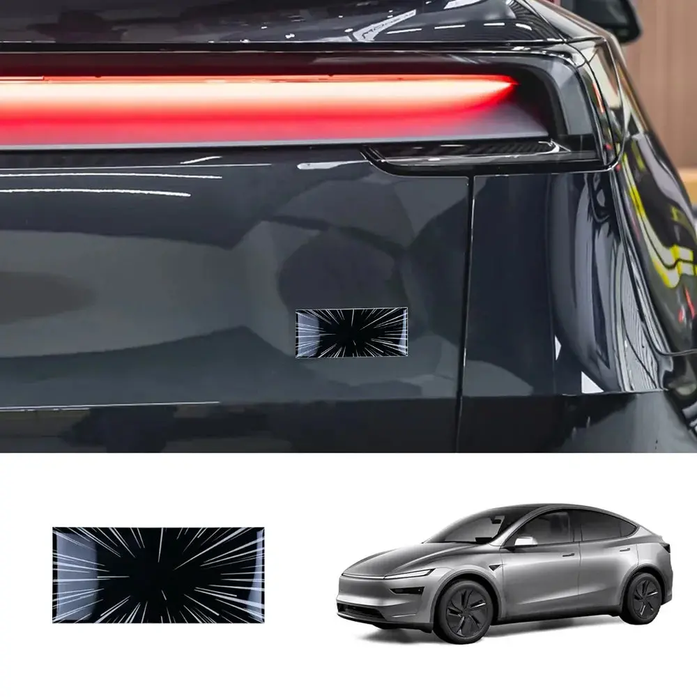 Adhesive Time Tunnel Rear Emblem Badge For Tesla Model Y Juniper 2025+ 1