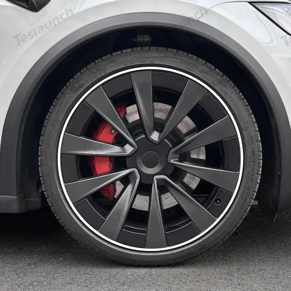 Aluminum Alloy Wheel Rim Protectors (Tesla Body Color Match) – For All Tesla Models 1